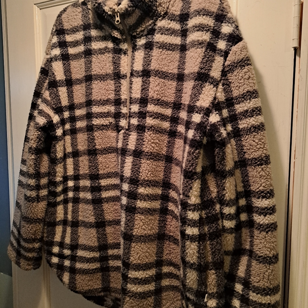 KOOLABURRA COZY plush plaid SHIRT /JACKET